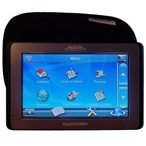 Magellan Roadmate 5175T-LM GPS Traveler WiFi Enabled W/Case, Car Charger